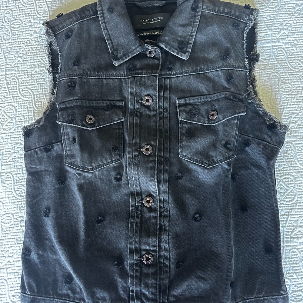 Scotch & Soda Black Jean Jacket